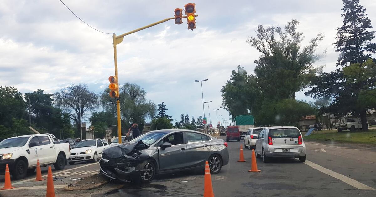 Choque en Alta Gracia. (Gentileza)