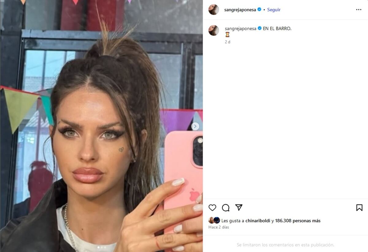 En Instagram, China Suárez compartió el "look" de su personaje de "En el barro". (Instagram @sangrejaponesa).