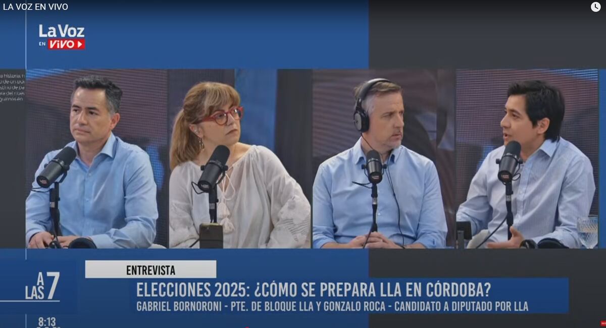 Gabriel Bornoroni y Gonzalo Roca en La Voz en Vivo.