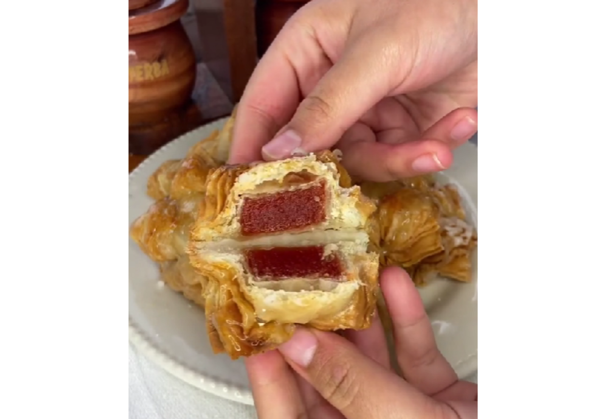 Así quedan por dentro los pastelitos.
