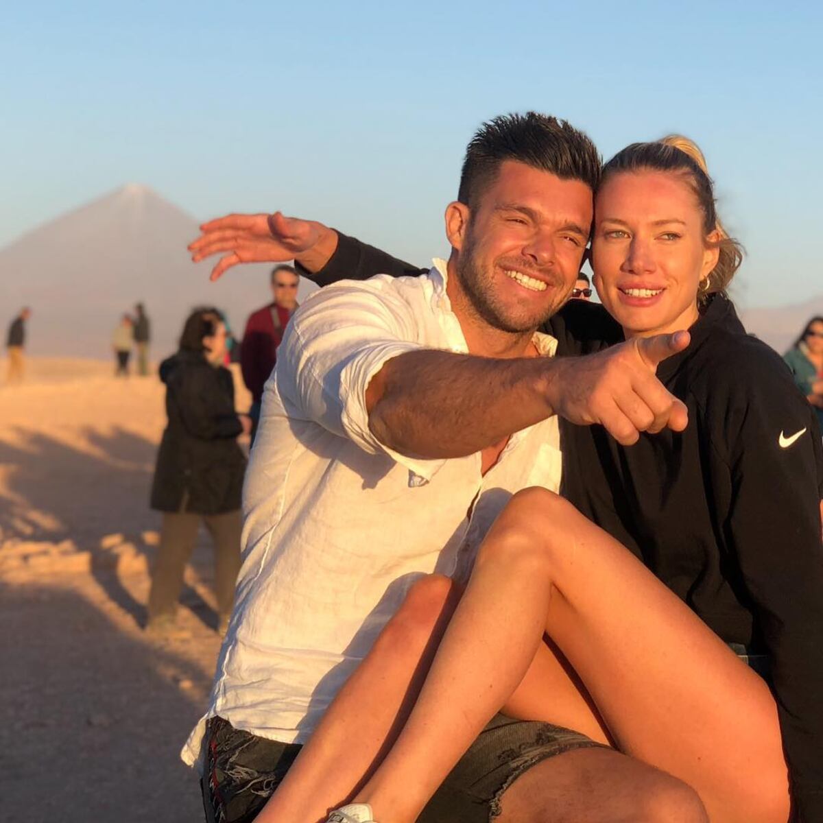 Leandro Penna y su pareja.