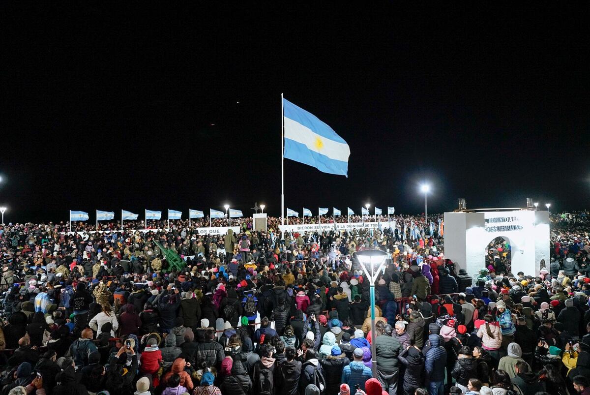 Río Grande. Vigilia Nacional por la Gloriosa Gesta de Malvinas. (Gentileza prensa gobierno de Tierra del Fuego)