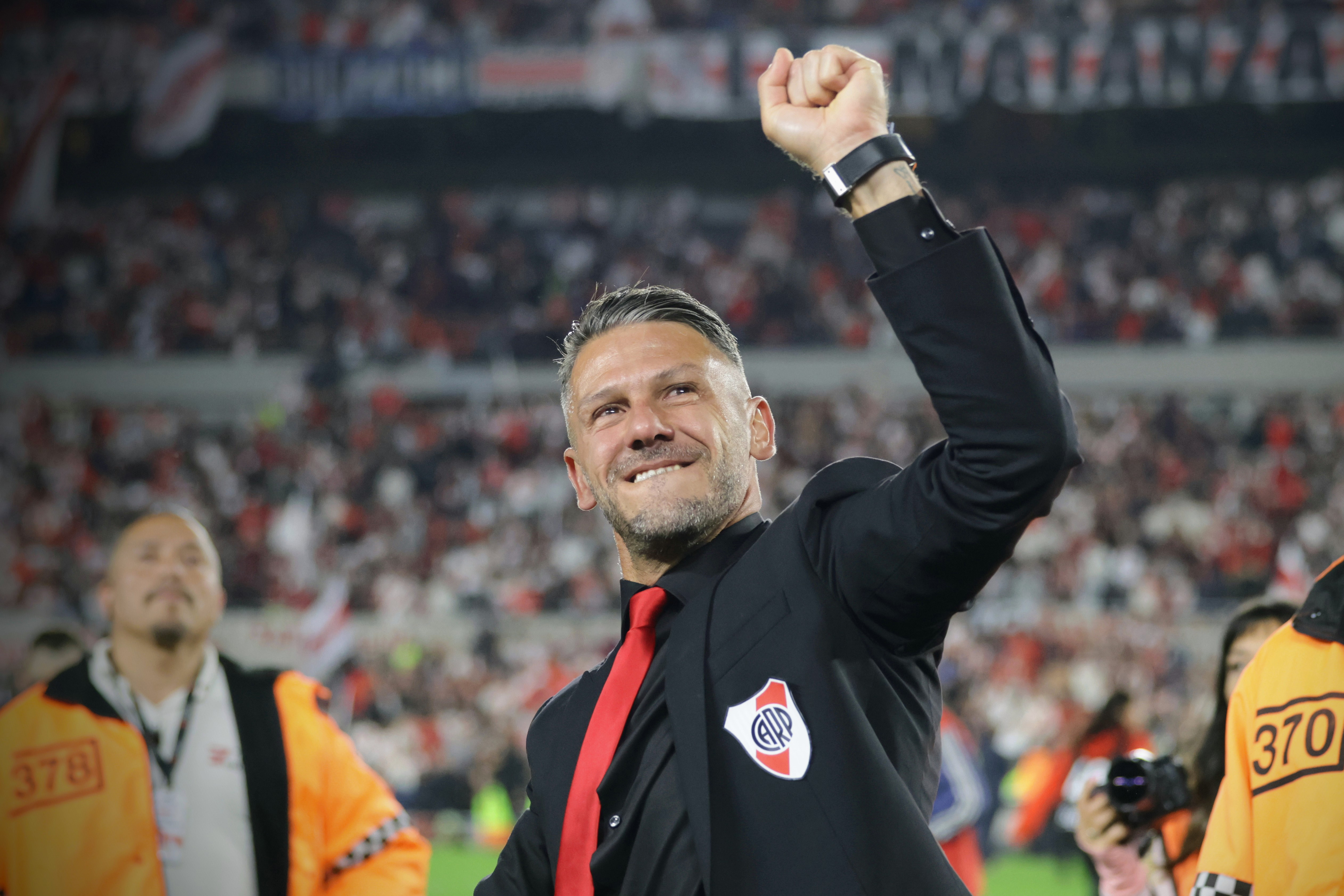 Martín Demichelis, técnico de River, que esta noche buscará un nuevo triunfo en la Libertadores (Fotobaires).