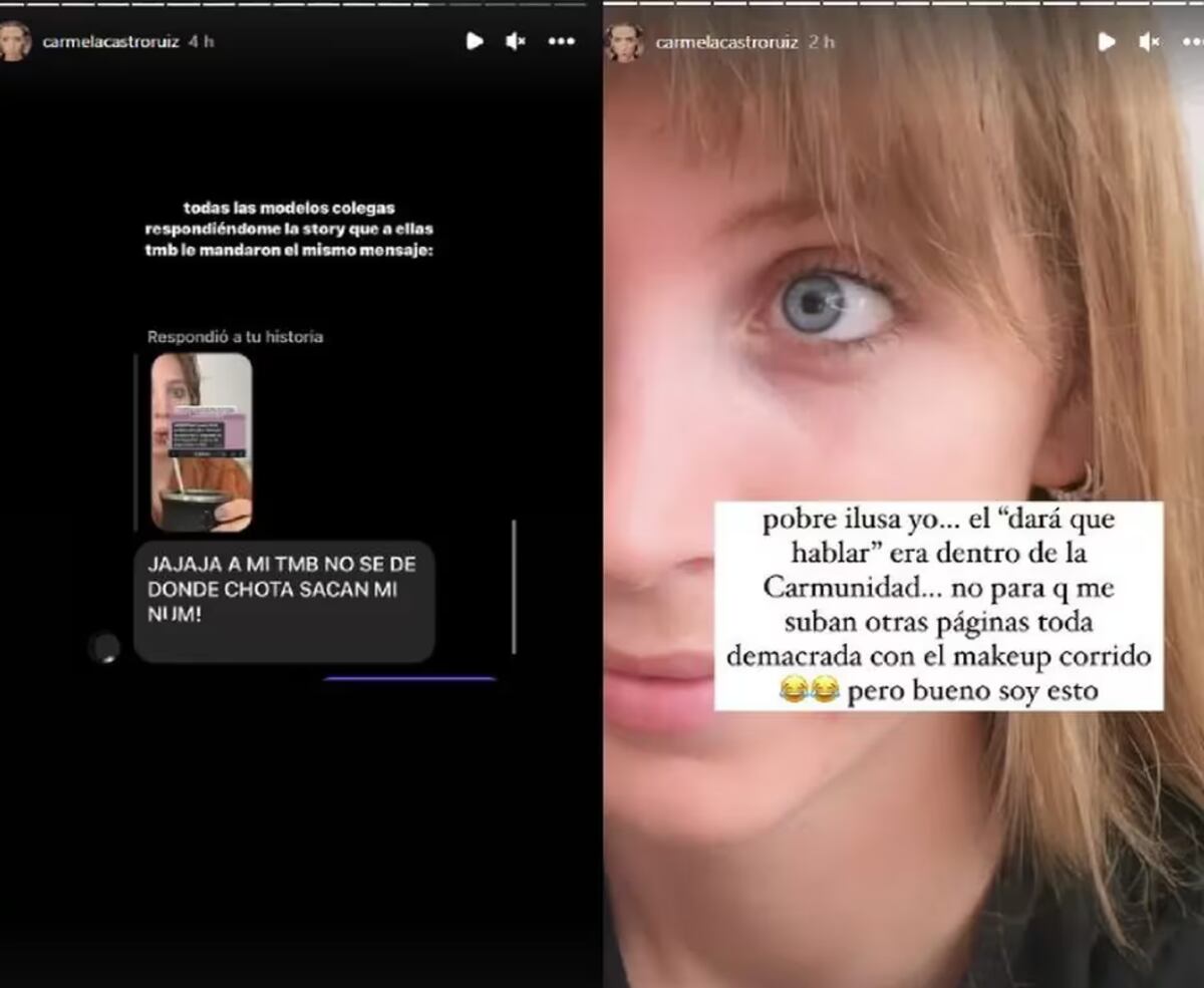 La modelo Carmela Castro Ruiz contó qué le pedían para entrar a la fiesta de la Selección. (Instagram @carmelacastroruiz