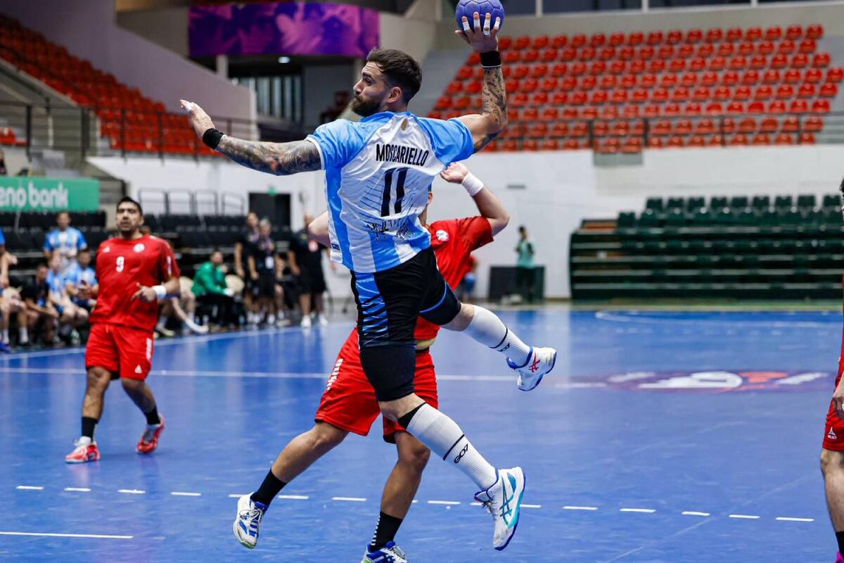 Los Gladiadores clasificaron a su 16º Mundial de handball consecutivo desde 1997. (Gentileza Lucas Moscariello / Fede Pancaldi)