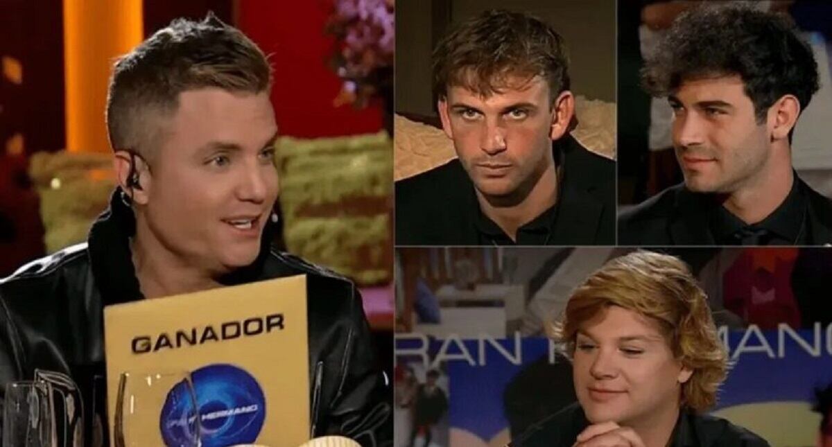 Bautista Mascia, Nicolás Grossman y Emma Vich en la última cena de cara a la final (Collage web)