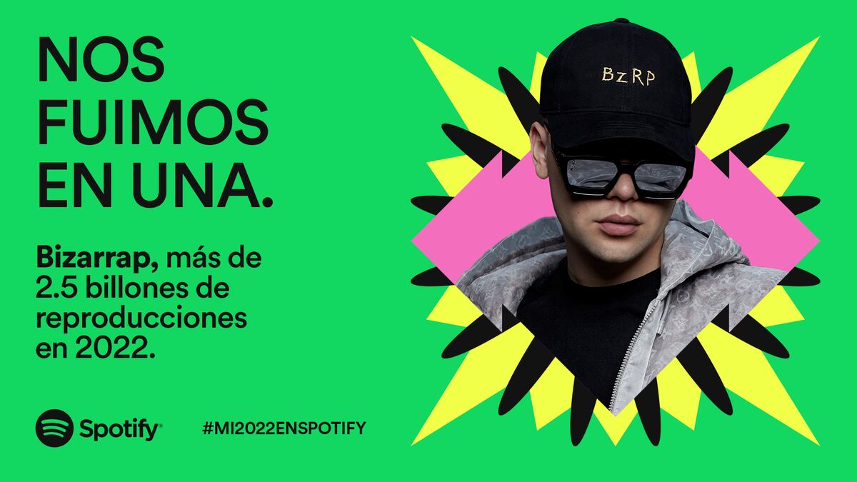Una de las portadas del informe anual de Spotify. (Captura)