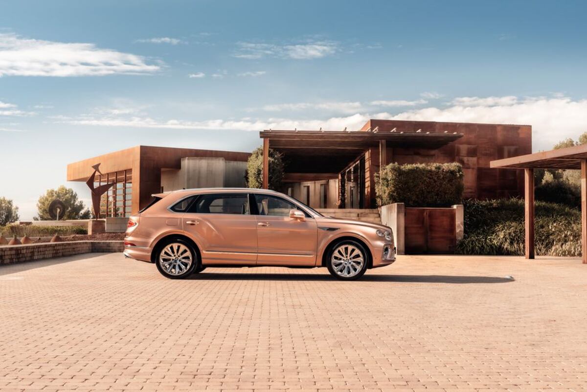 El Bentley Bentayga de Lionel Messi con el que se moviliza por las calles de Miami.