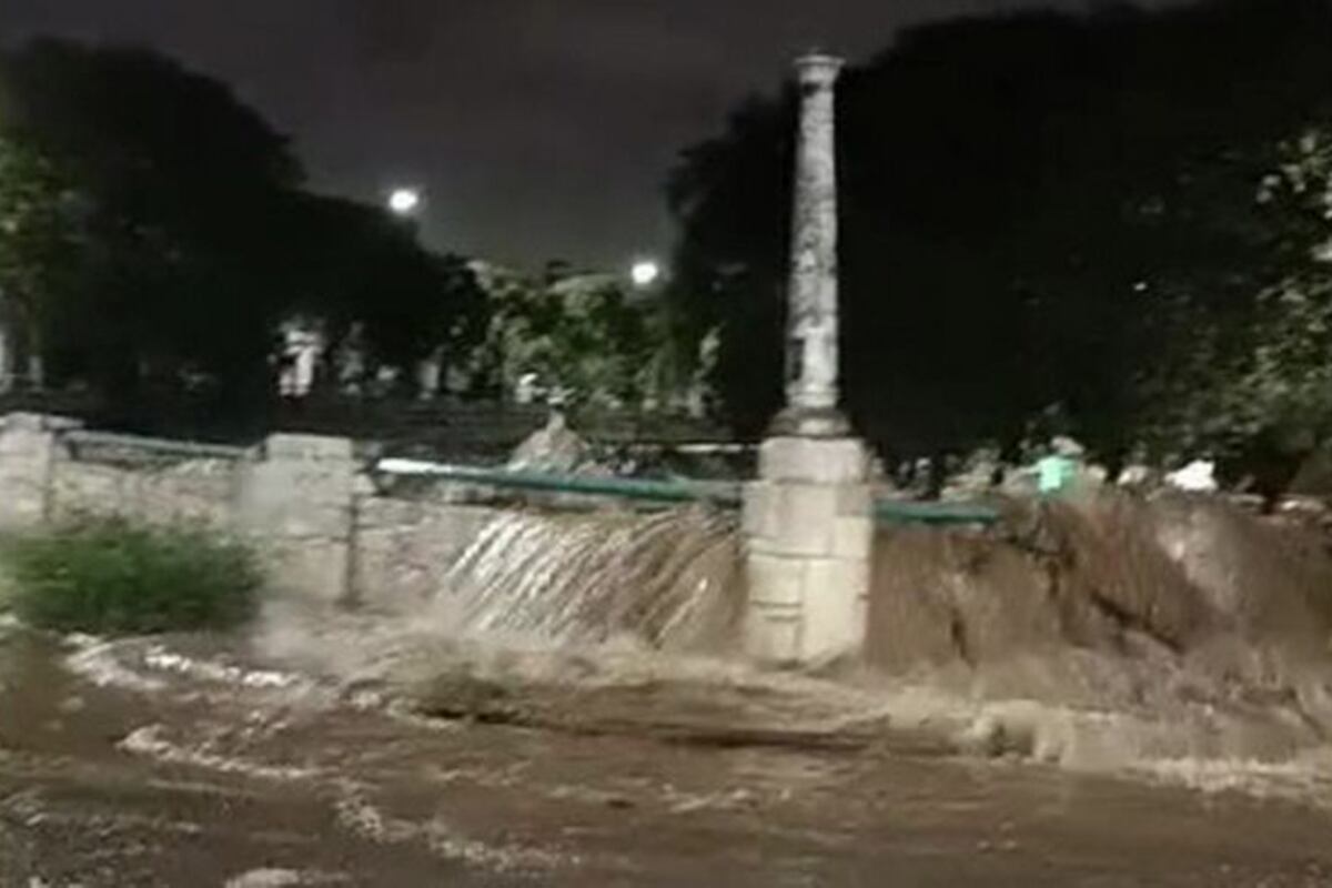 Tormenta en Córdoba: La Cañada quedó dañada después de la intensa lluvia (Captura de video)