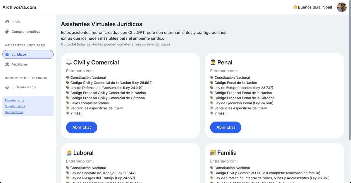 Así es la página de ArchivosYa.