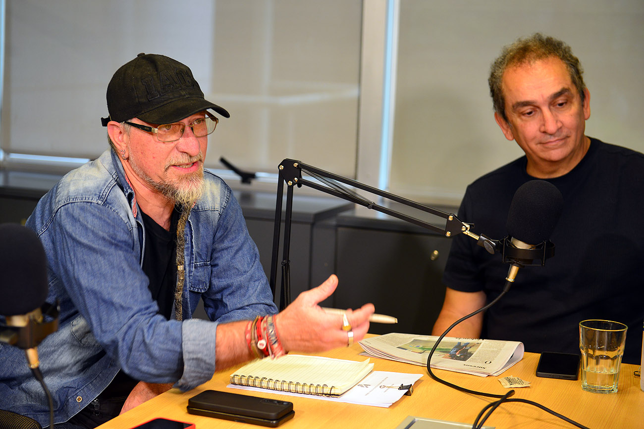 Grabación del podcast de Instituto. (Nicolás Bravo / La Voz)