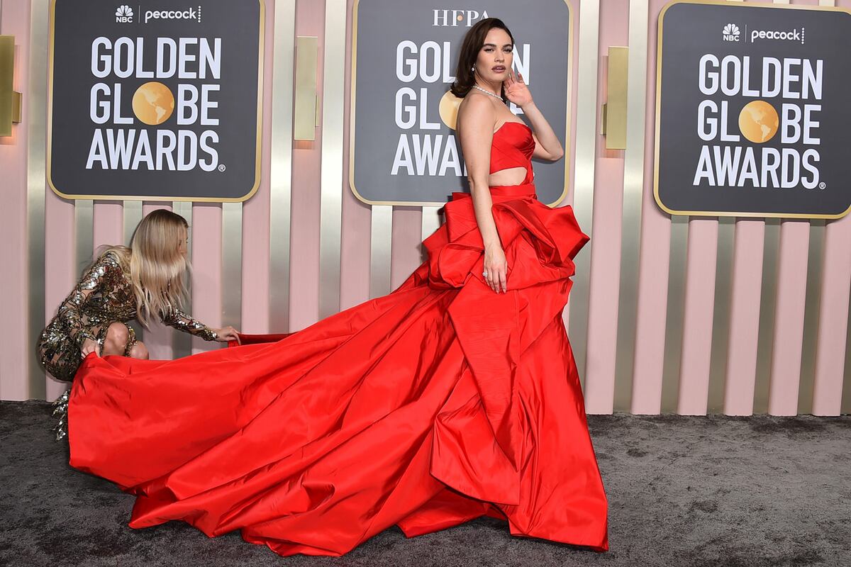 Lily James (Jordan Strauss/Invision/AP).