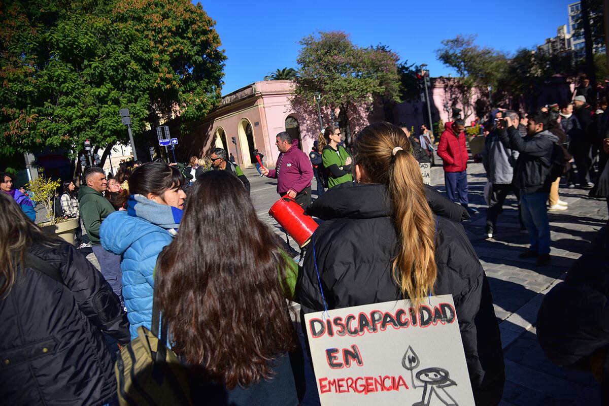 Movilización por la ley de emergencia en discapacidad en Córdoba. (Pedro Castillo / La Voz)