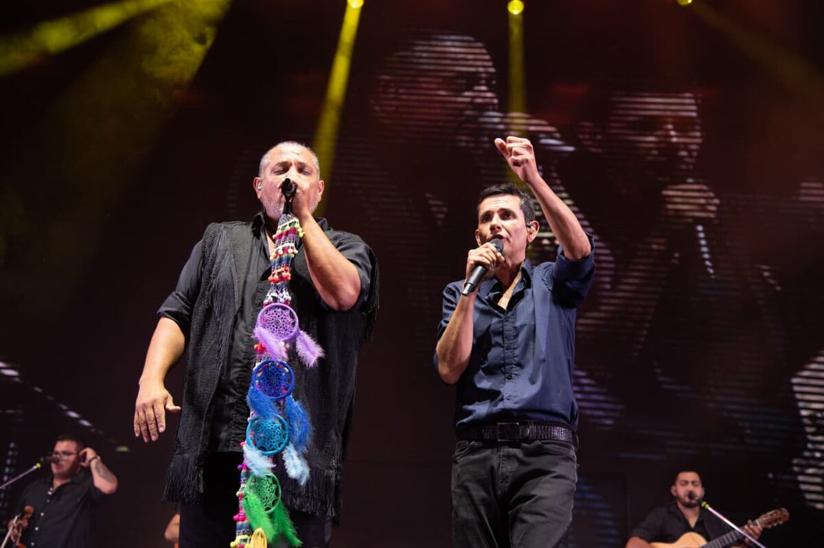 Lucio y Alfredo Rojas, dos abonados al escenario Martín Fierro con fuerte sentido de pertenencia hacia el Festival de Jesús María. (La Voz).