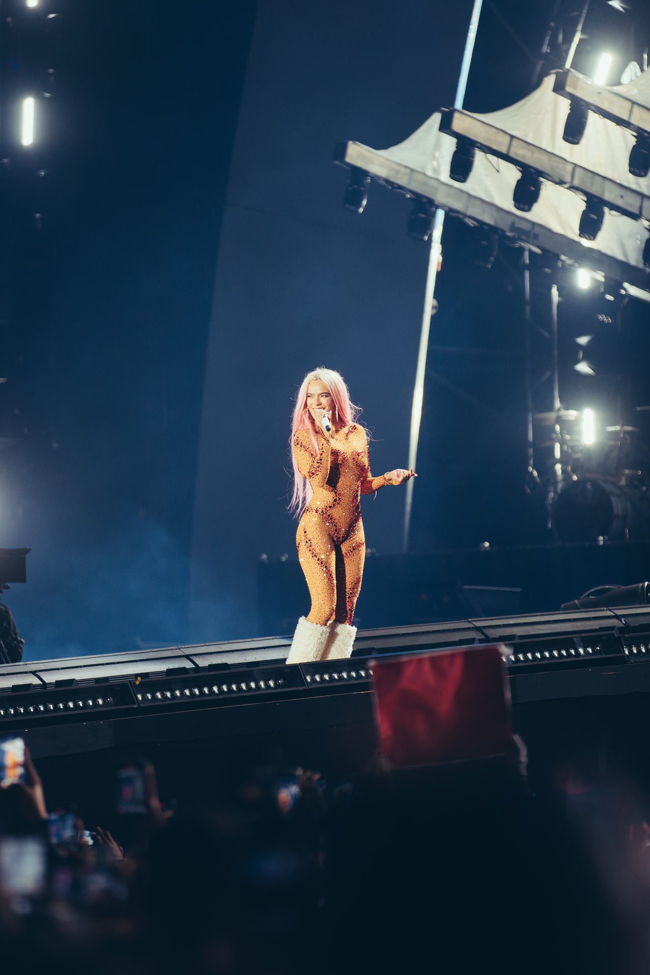 Karol G en Vélez. Un show de altísima factura. (Gentileza Dale Play)