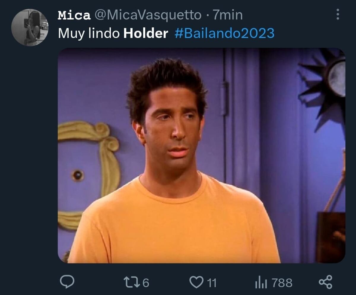 Bailando 2023: los mejores memes del debut de Tomás Holder en la pista (Captura de pantalla)