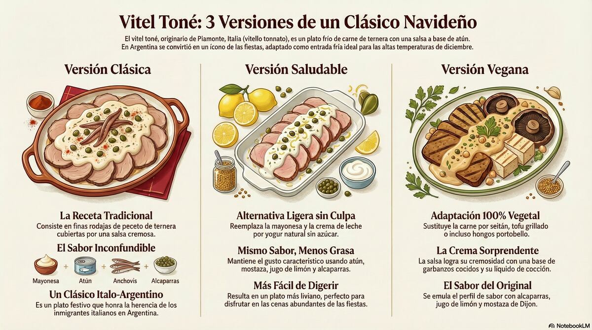 Vitel Toné. Tres recetas saludables. (NotebookLM)