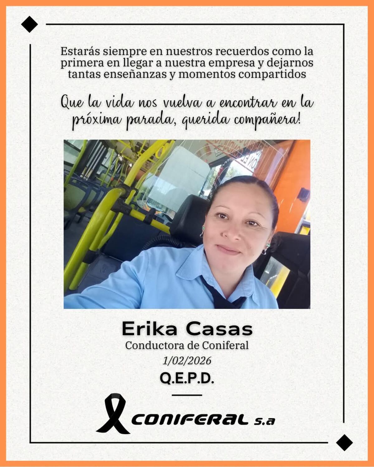 La despedida publicada por Coniferal