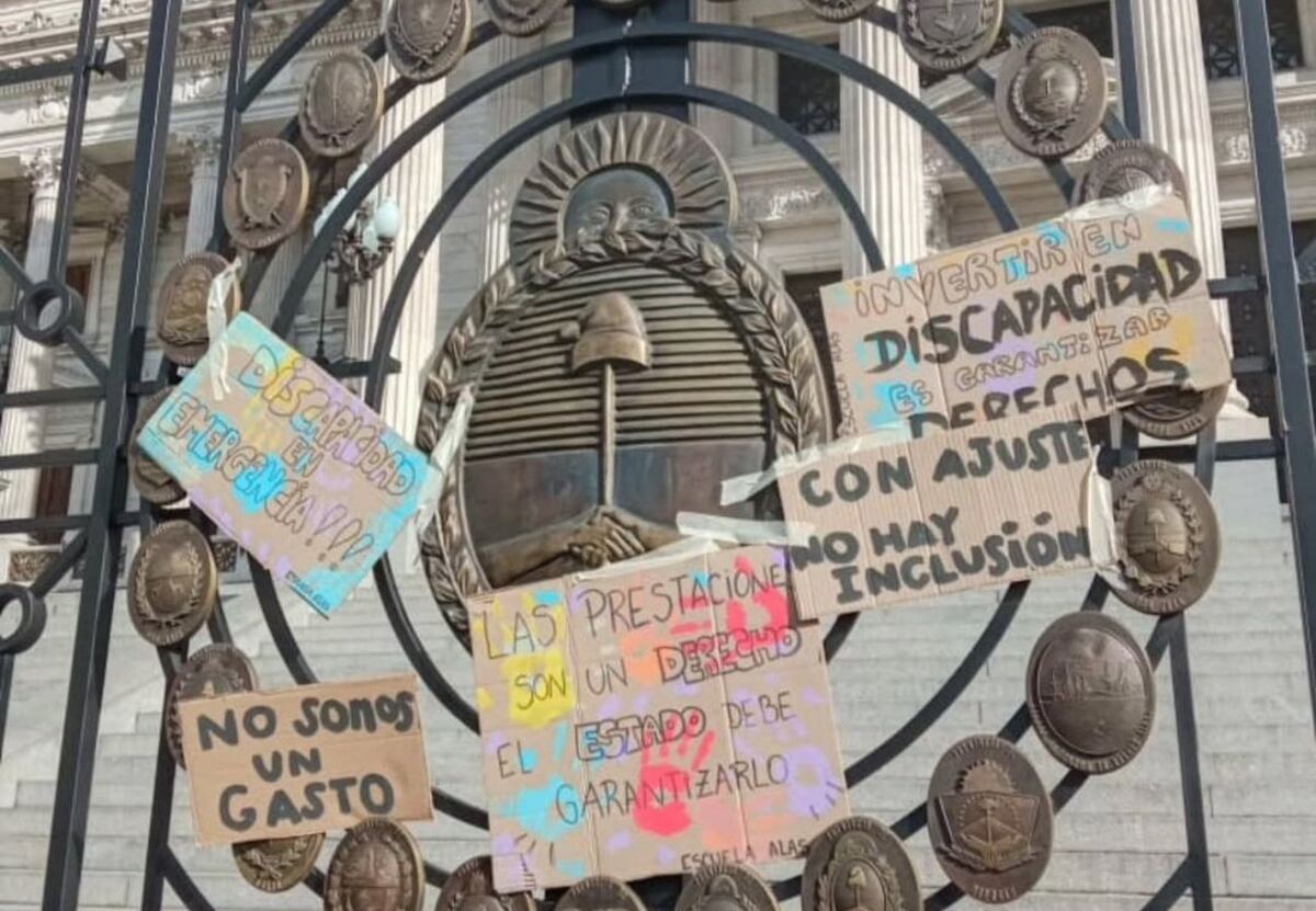 Reclamo en Congreso por la Discapacidad en Emergencia