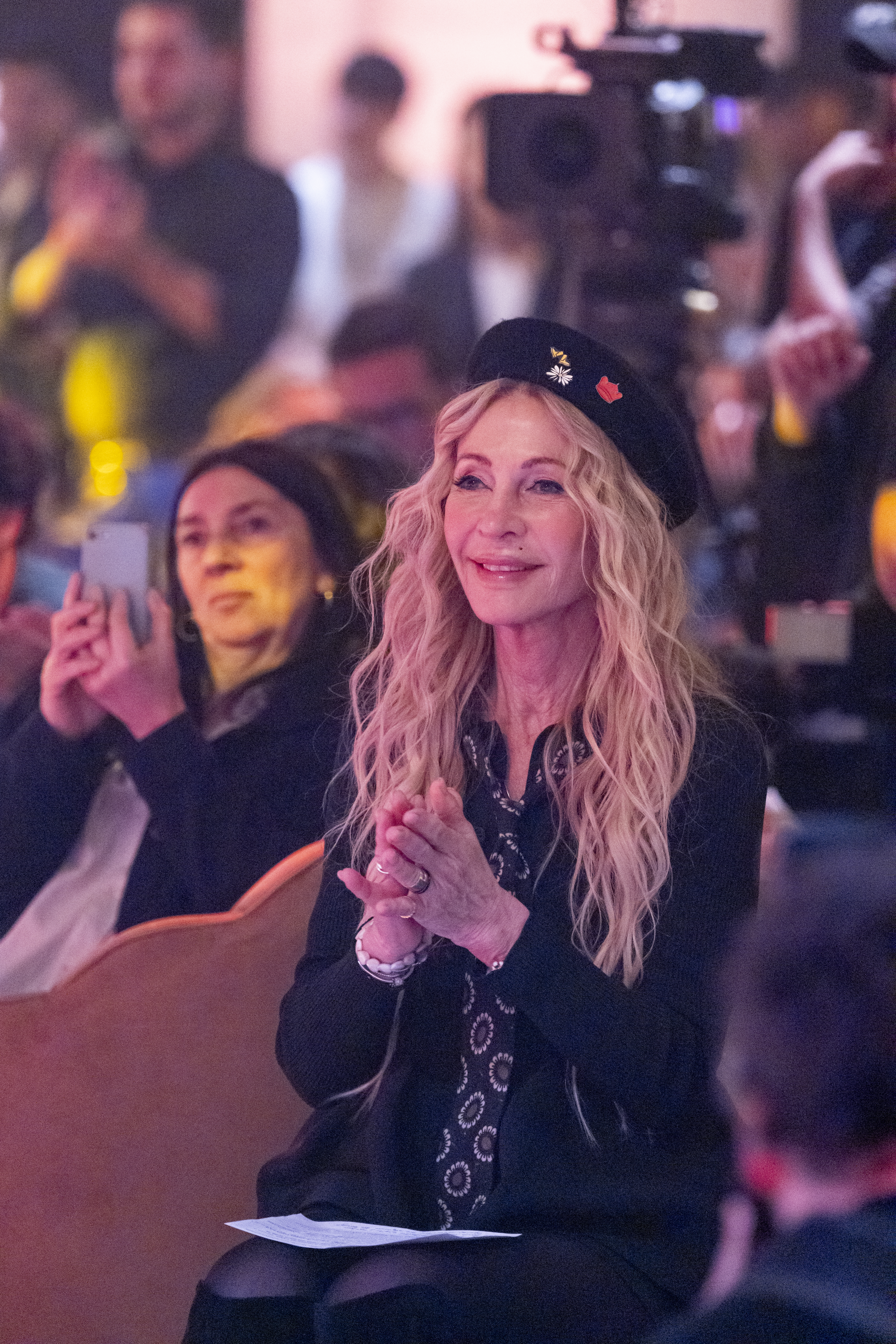 Cris Morena en la presentación de "Margarita" en Telefe. (Foto: Telefe)