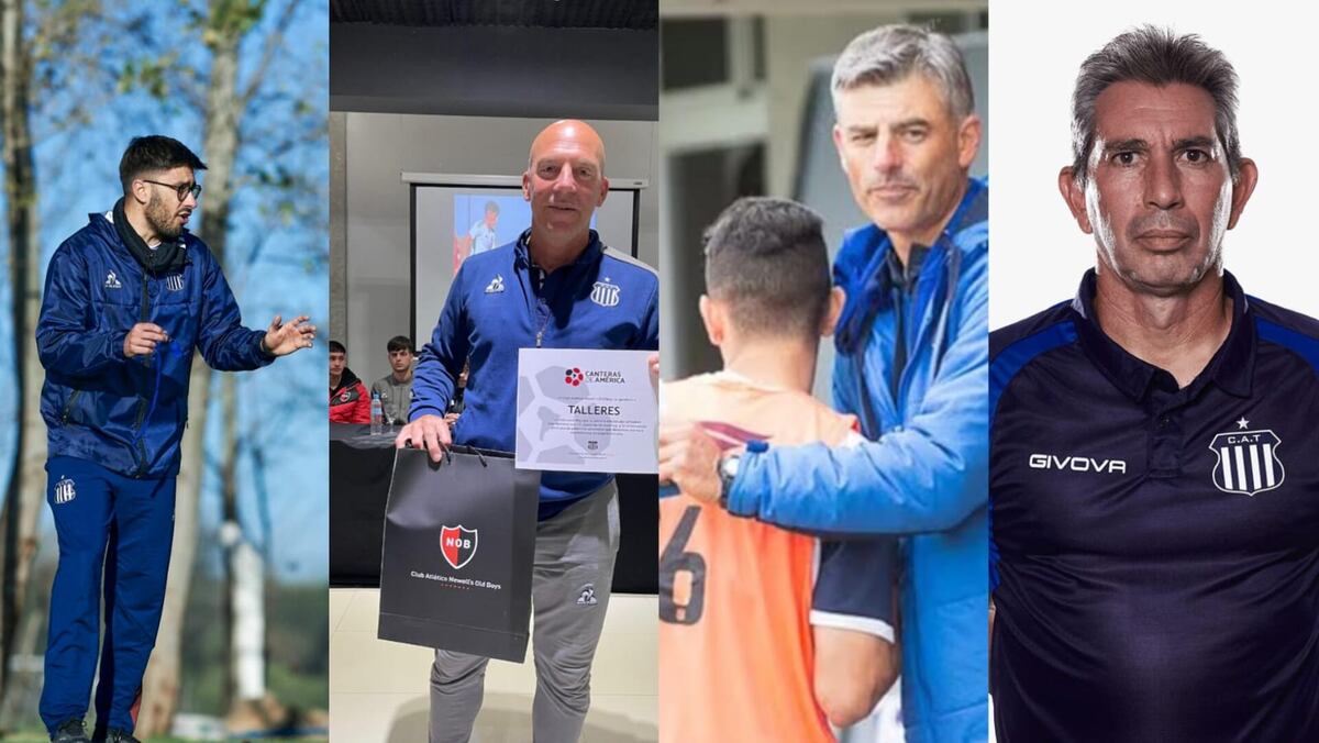 Mariano Levisman, Hugo Donato, Martín Audano y Gustavo Irusta. El cuarteto que Talleres confirmó para dirigir al primer equipo ante Estudiantes y que ya dirige las prácticas ante la salida de Walter Ribonetto.