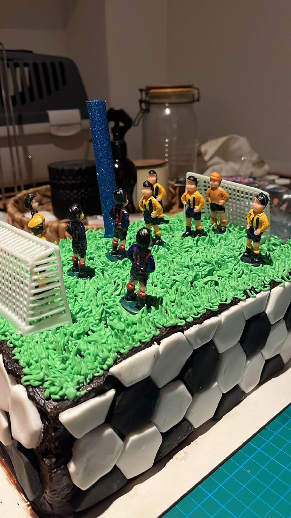 Una de las tortas de cumpleaños.