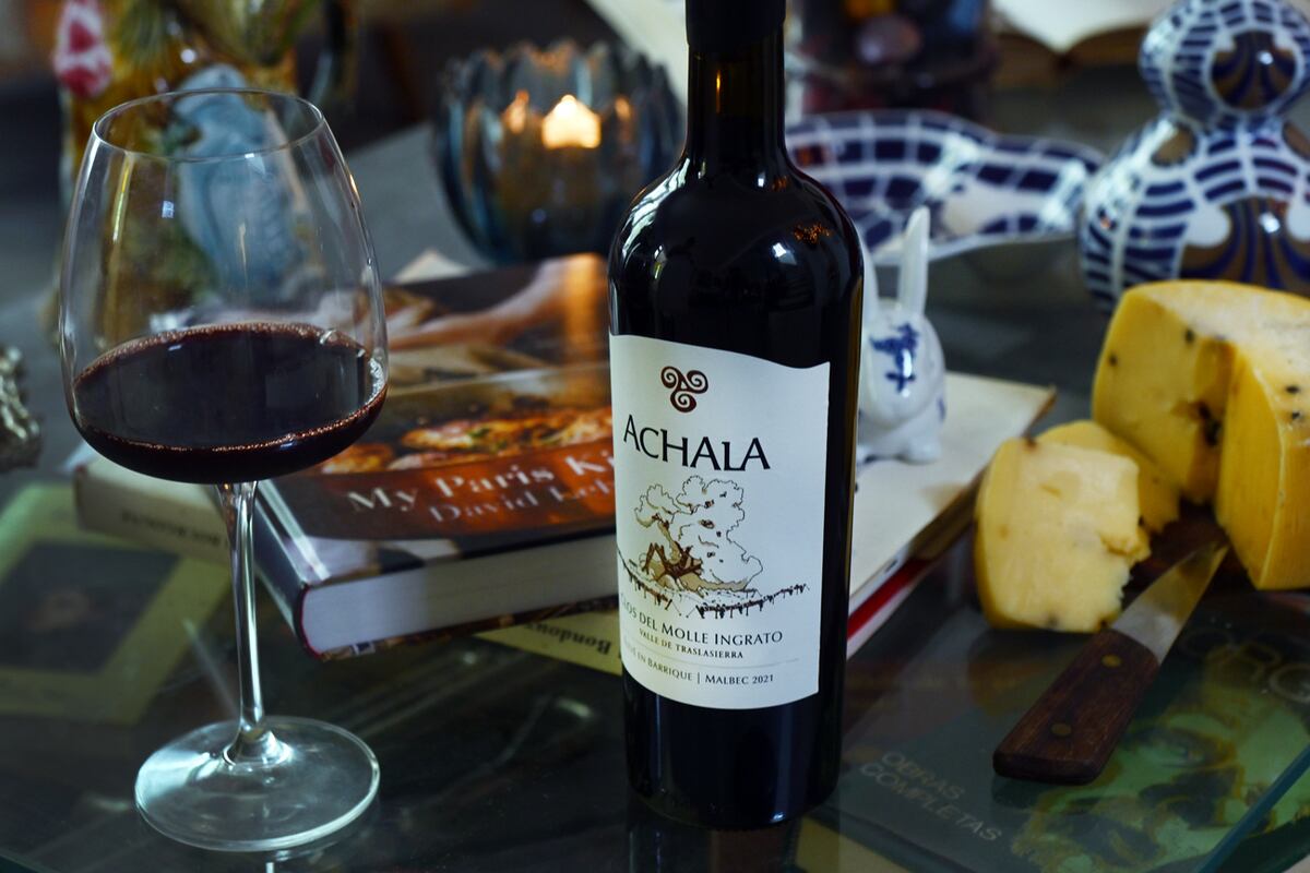 Achala Clos de Molle Ingrato malbec es un vino de Traslasierra en Córdoba que ganó premios internacionales. (Javier Ferreyra / La Voz)