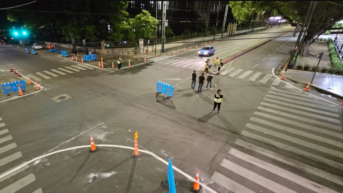 Plaza Colón. La intervención de tránsito en barrio Alberdi (Gentileza).