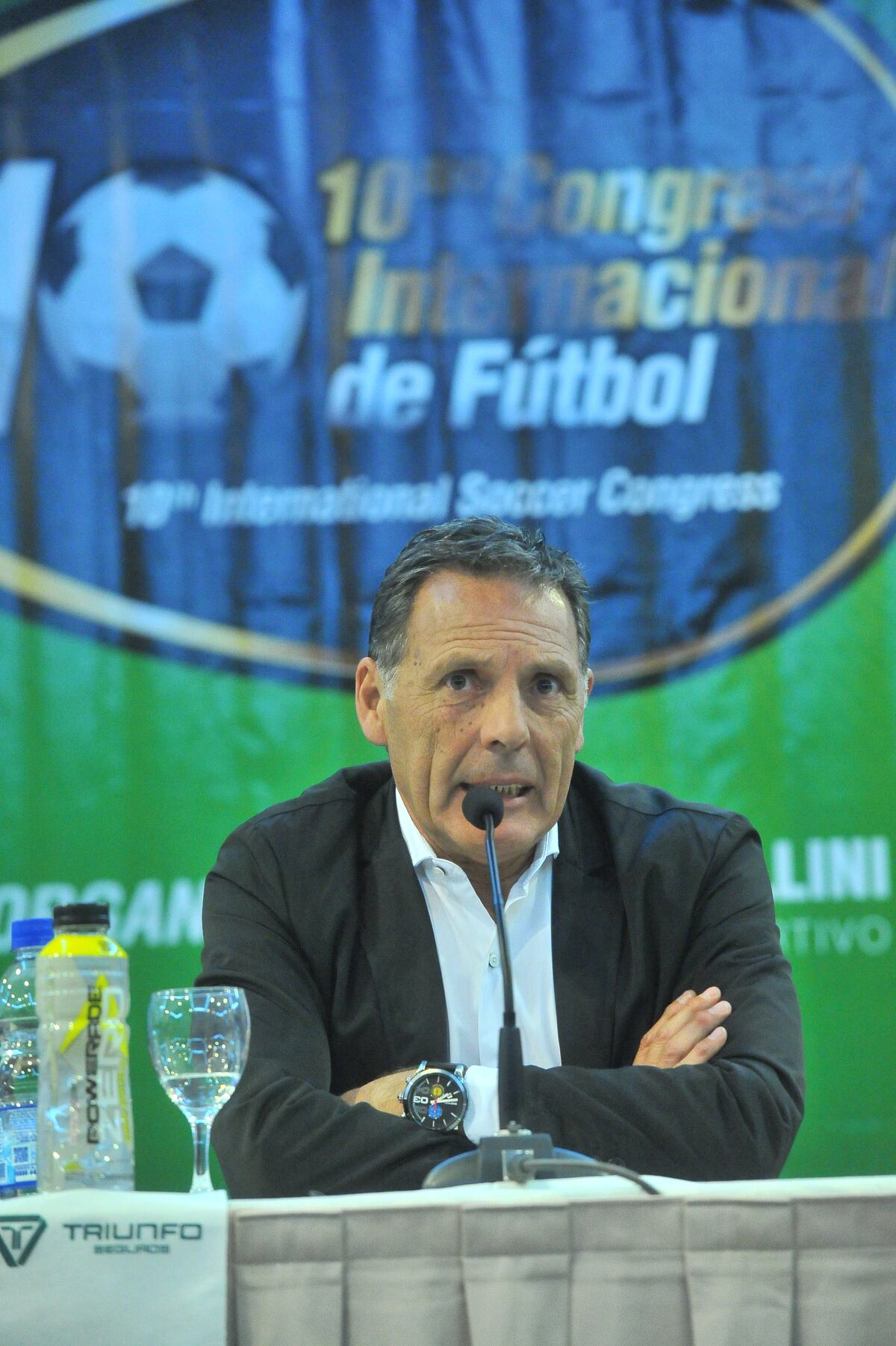 Miguel Ángel Russo. Vino con sus equipos, pero también a disertar en el Congreso Internacional de Fútbol de Omar Verzellini.
