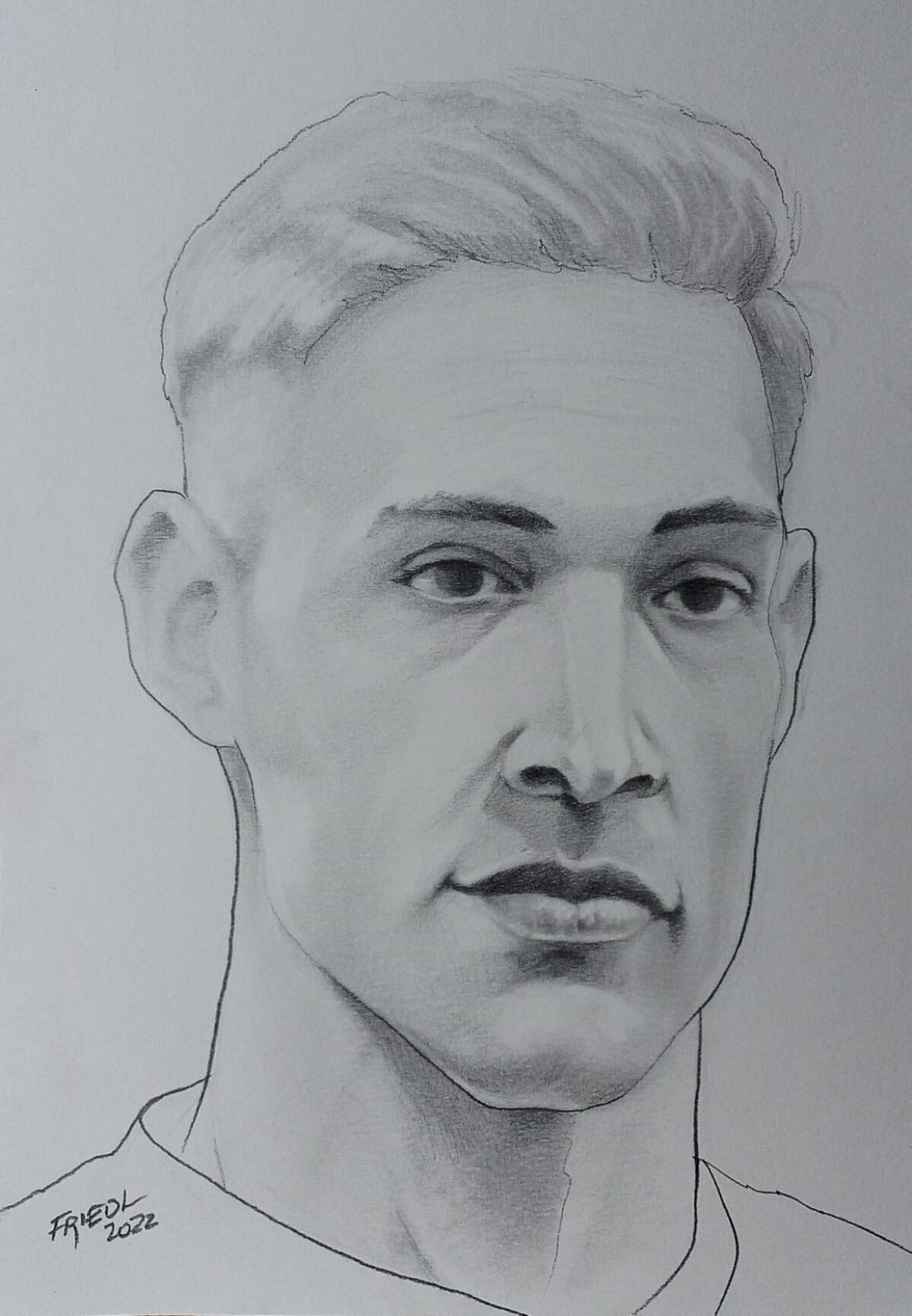 Nahuel Molina. En la pluma de un artista cordobés (Gentileza).
