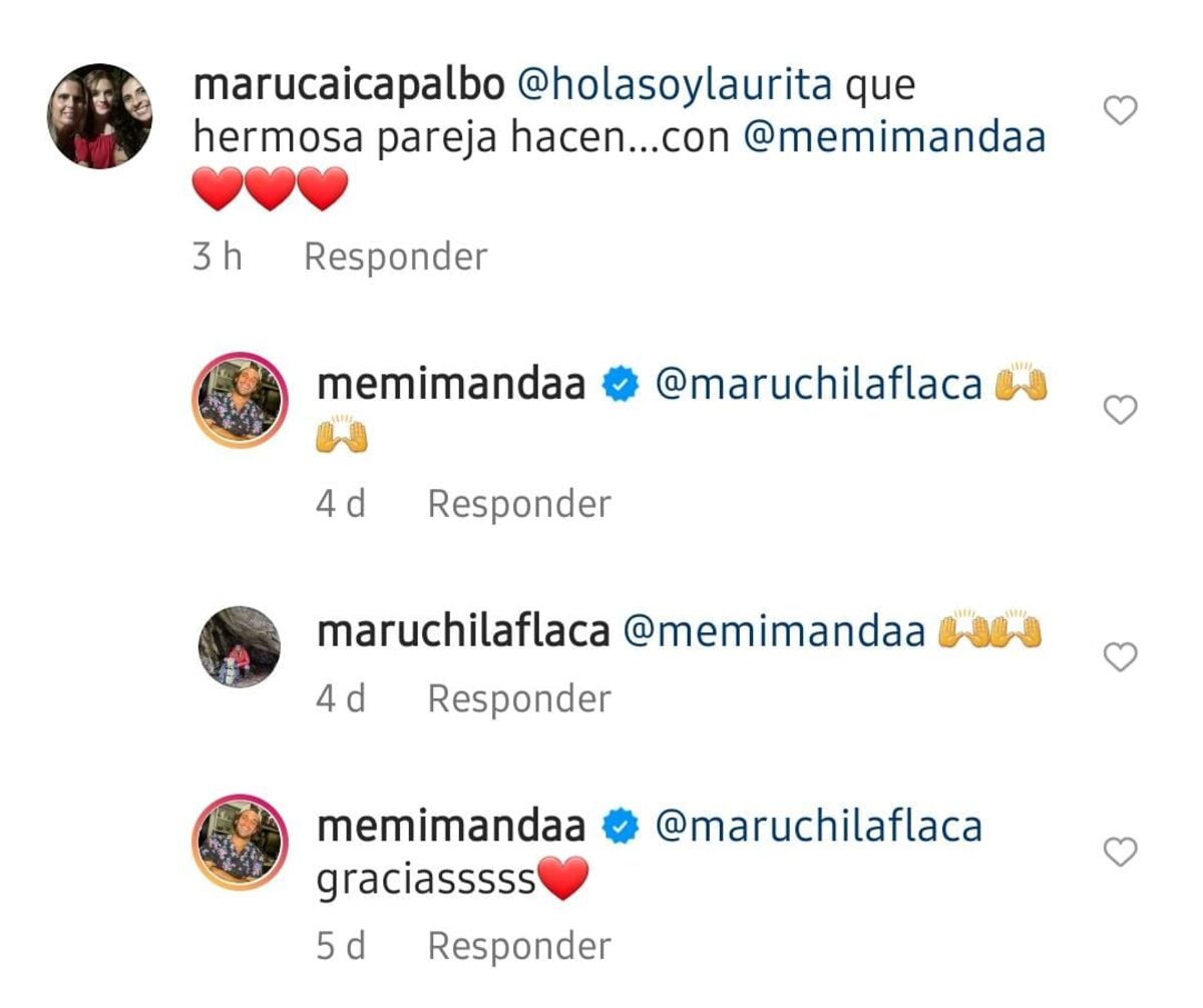 Algunos de los comentarios del chef sobre Laurita Fernández