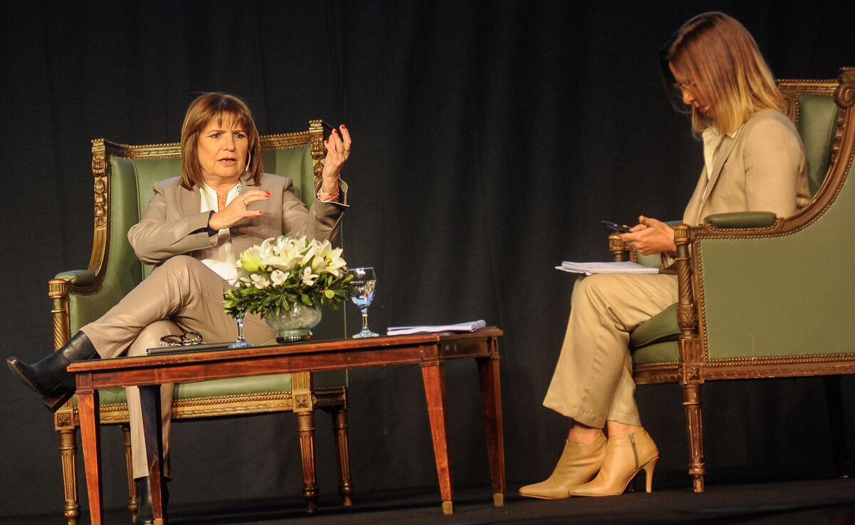 Patricia Bullrich en La Rural de Palermo. (Federico López Claro)