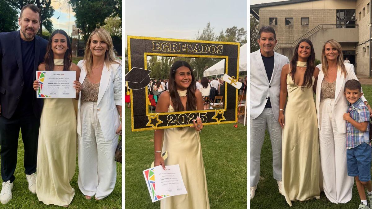 Uma Granata reunió a toda su familia en su ceremonia de egreso-