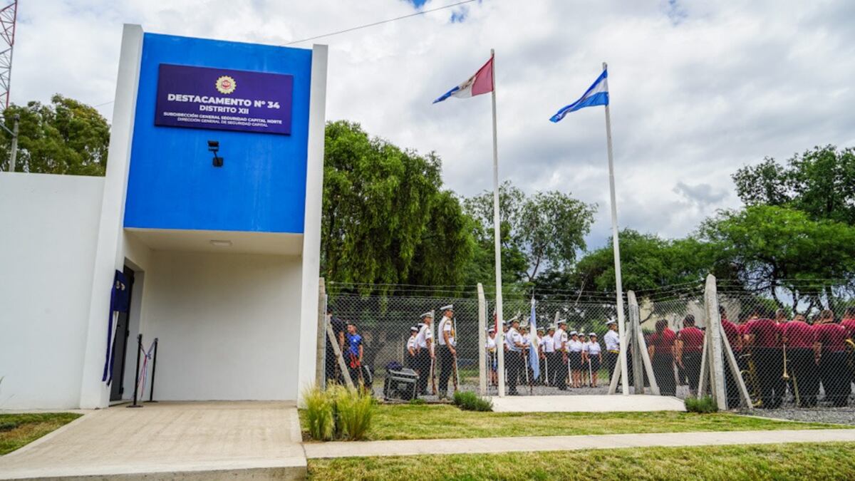 Inauguraron una nueva base policial en Villa Allende. (Gobierno)