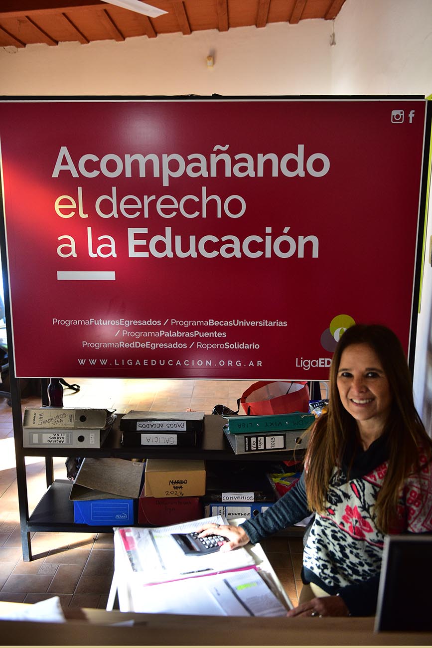 La Liga Educación trabaja desde hace 24 años con proyectos para que los alumnos no abandonen la escuela. (José Gabriel Hernández / La Voz)