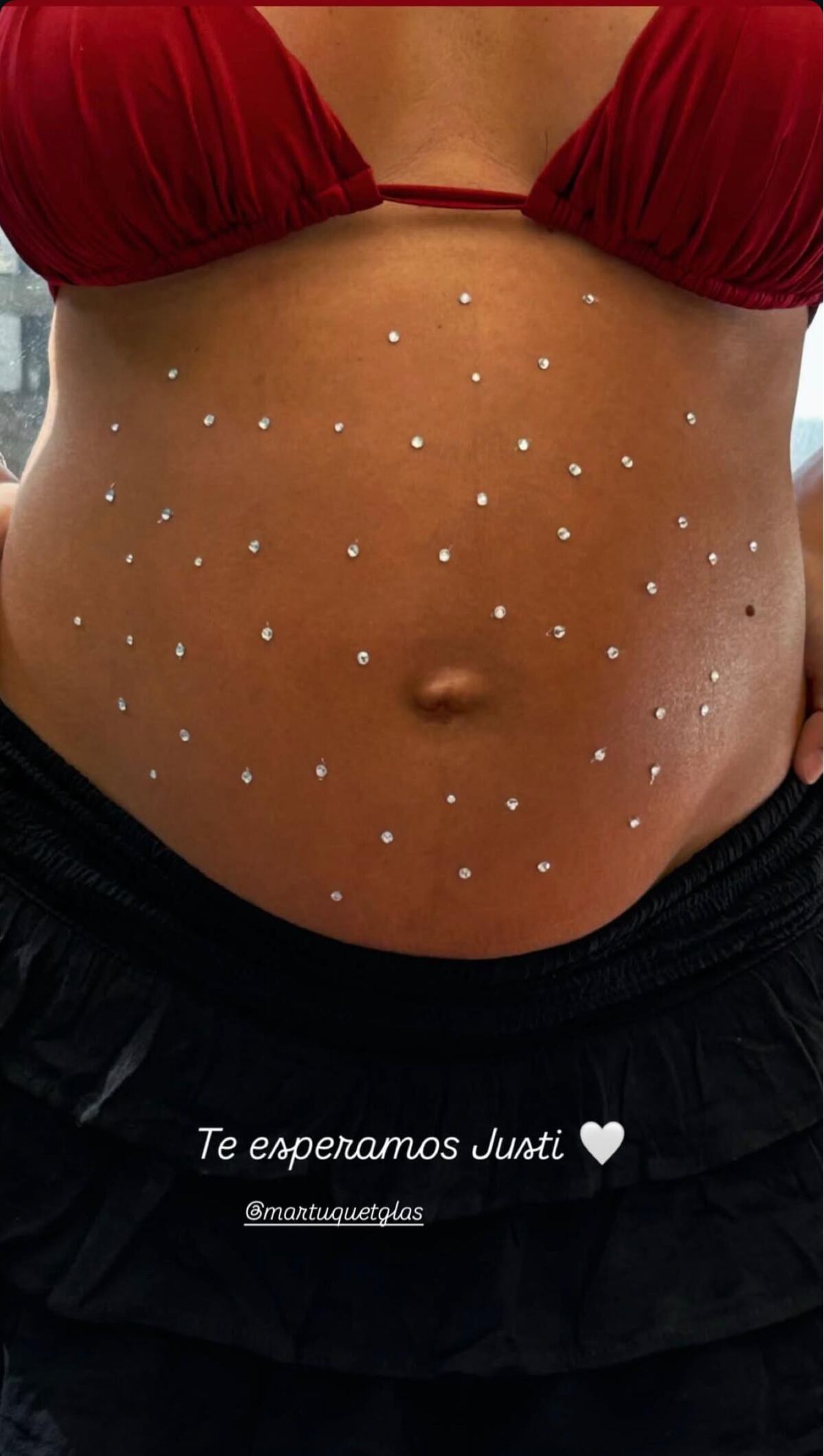 Paulo Londra y Martina Quetglas celebraron el baby shower de su hija: las tiernas fotos de la espera de Justi (Captura de pantalla)