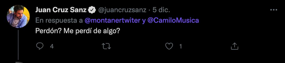 El tuit de Juan Cruz que demuestra que no entiende por qué Montaner lo insulta.