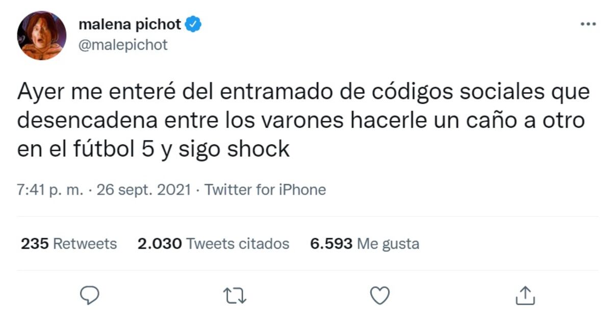 (Twitter Malena Pichot)