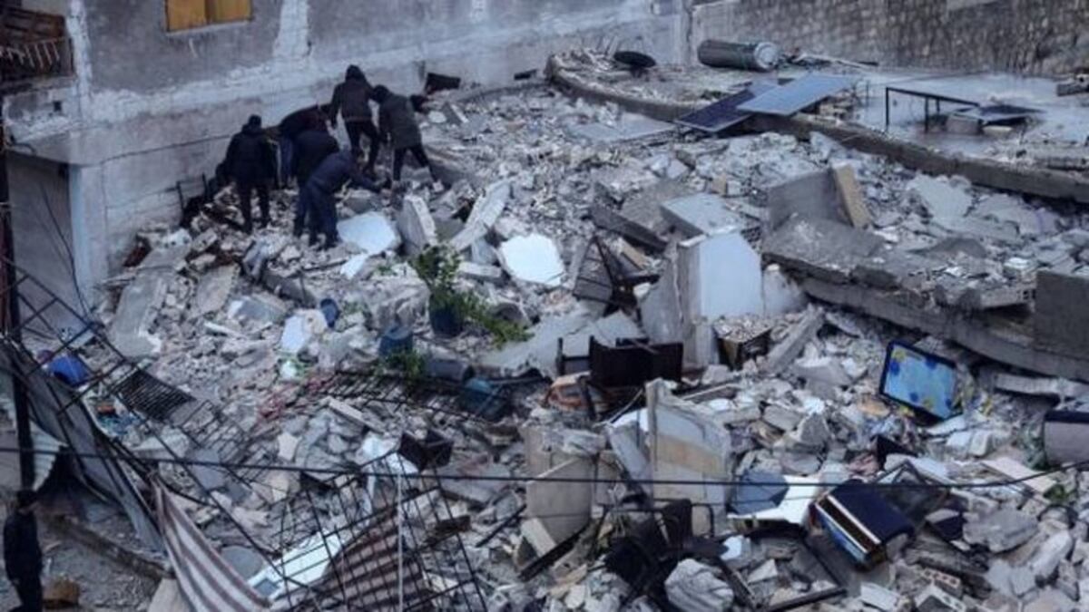 Devastador terremoto en la frontera entre Turquía y Siria.