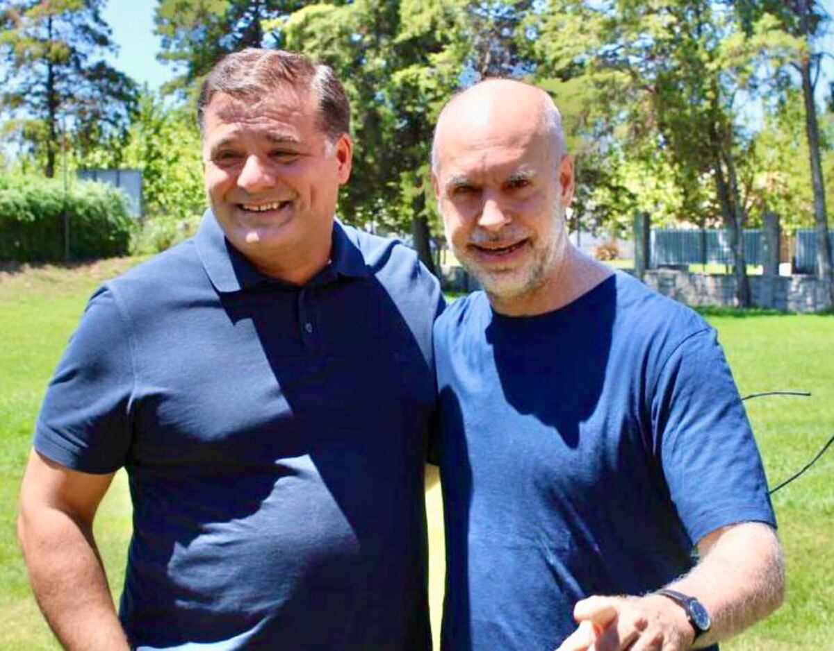 PRO de Villa María: Darío Capitani y Horacio Rodríguez Larreta. (La Voz)