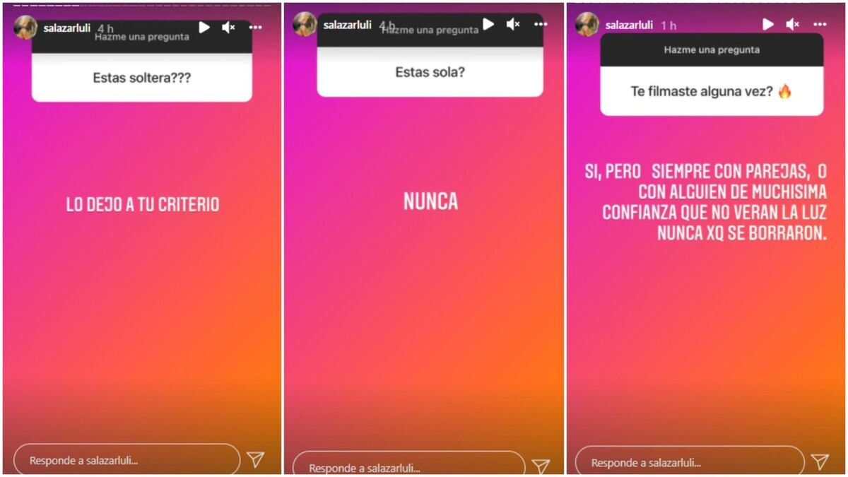 Las historias de Luciana Salazar en Instagram