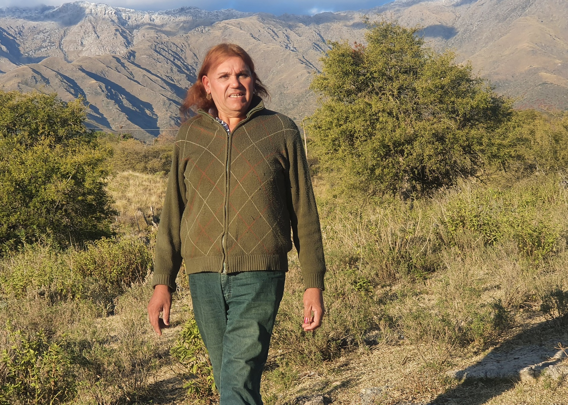 Villegas en su paisaje, en la Traslasierra profunda. (La Voz)