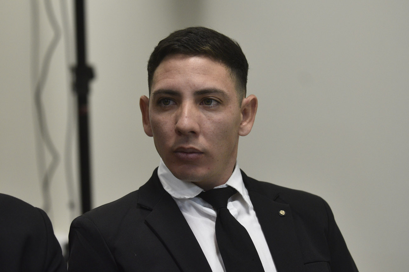 Aviso. El cabo Leandro Alexis Quevedo habría irradiado que los chicos del Argo estaban armados y eran delincuentes. (Ramiro Pereyra /La Voz)
