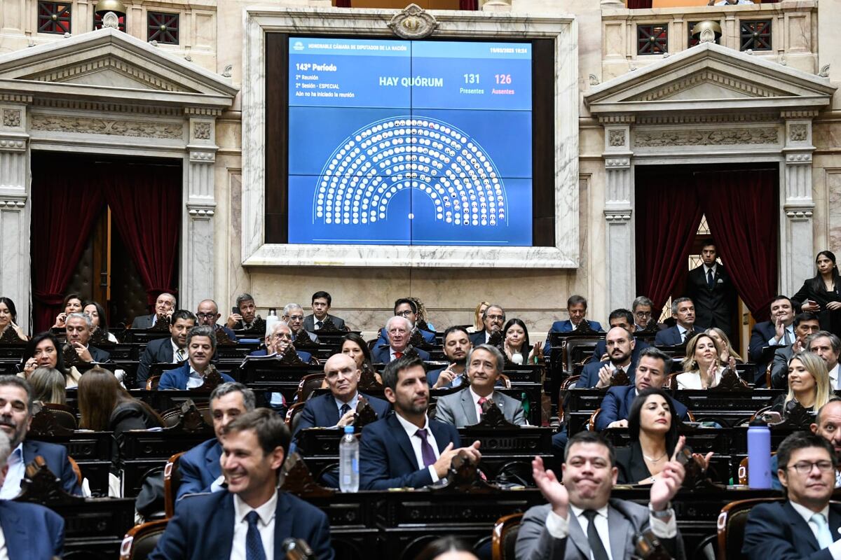 La Cámara de Diputados en sesión por el acuerdo con el FMI (Foto: HCDN)