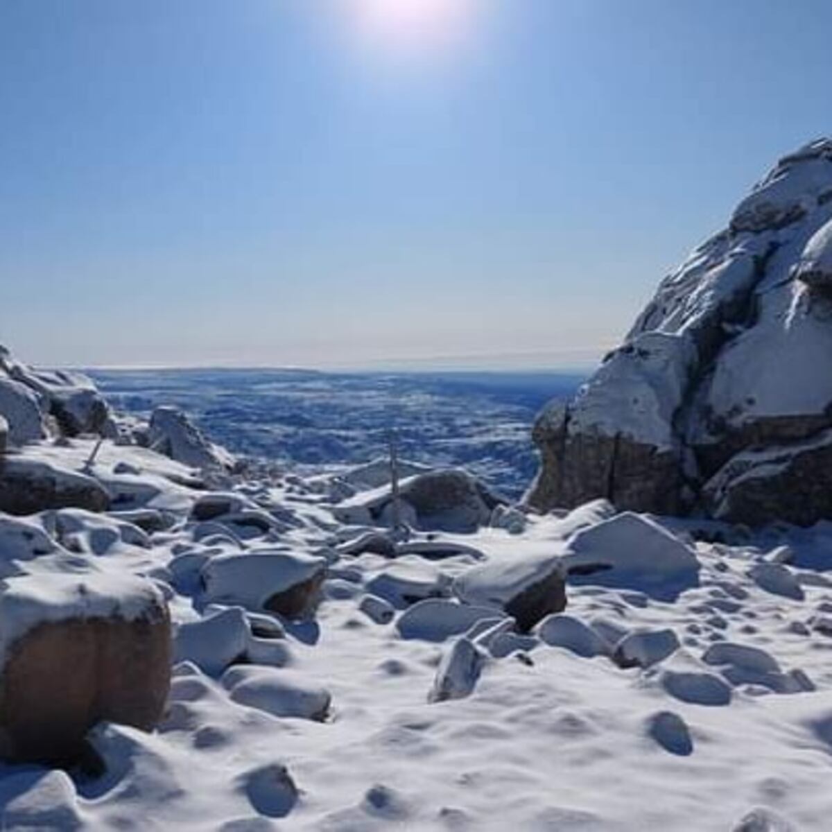 Nieve en el cerro Champaquí y las Sierras Grandes. (Gentileza Traslasierra Noticias)