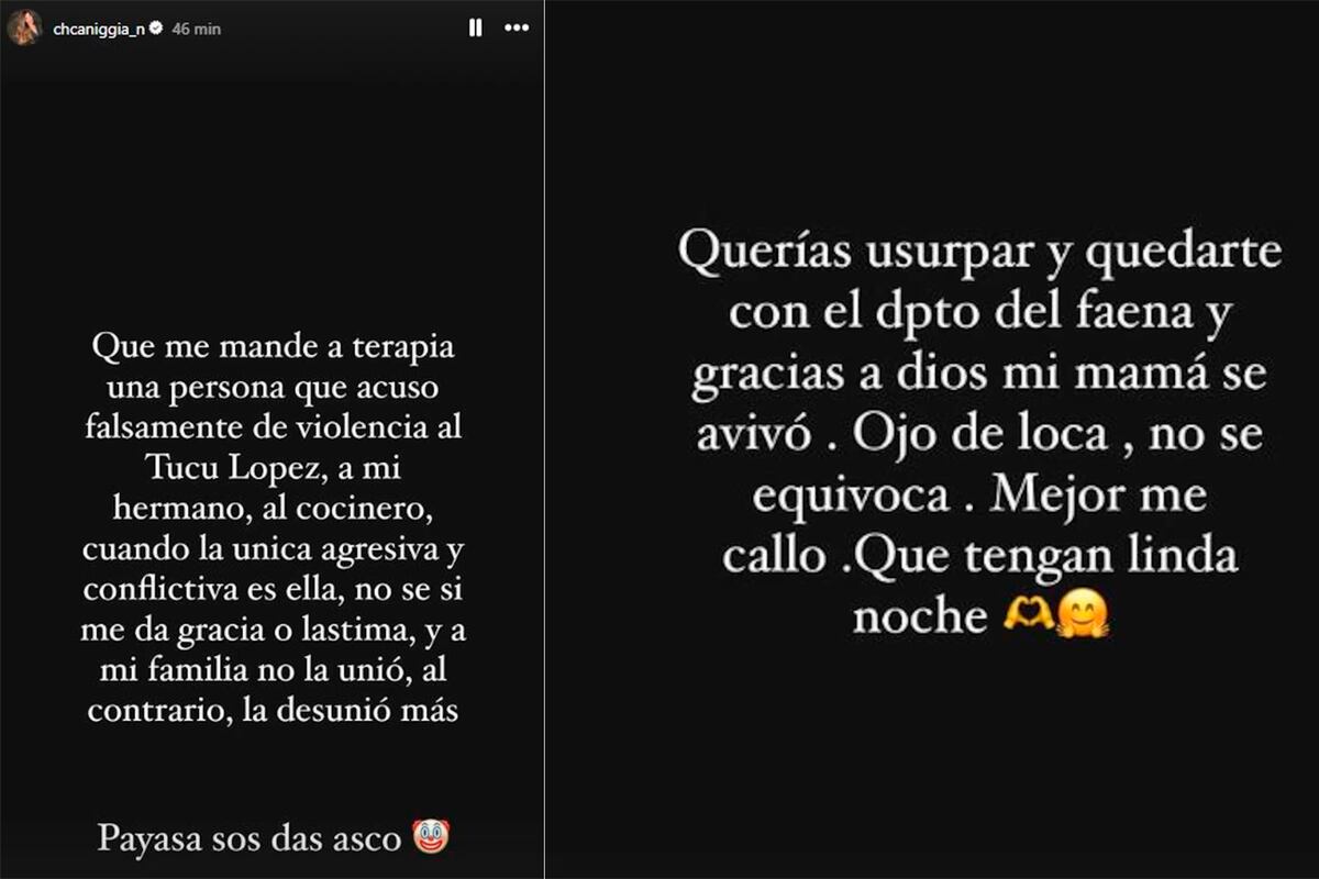 Charlotte Caniggia. Foto: captura pantalla.