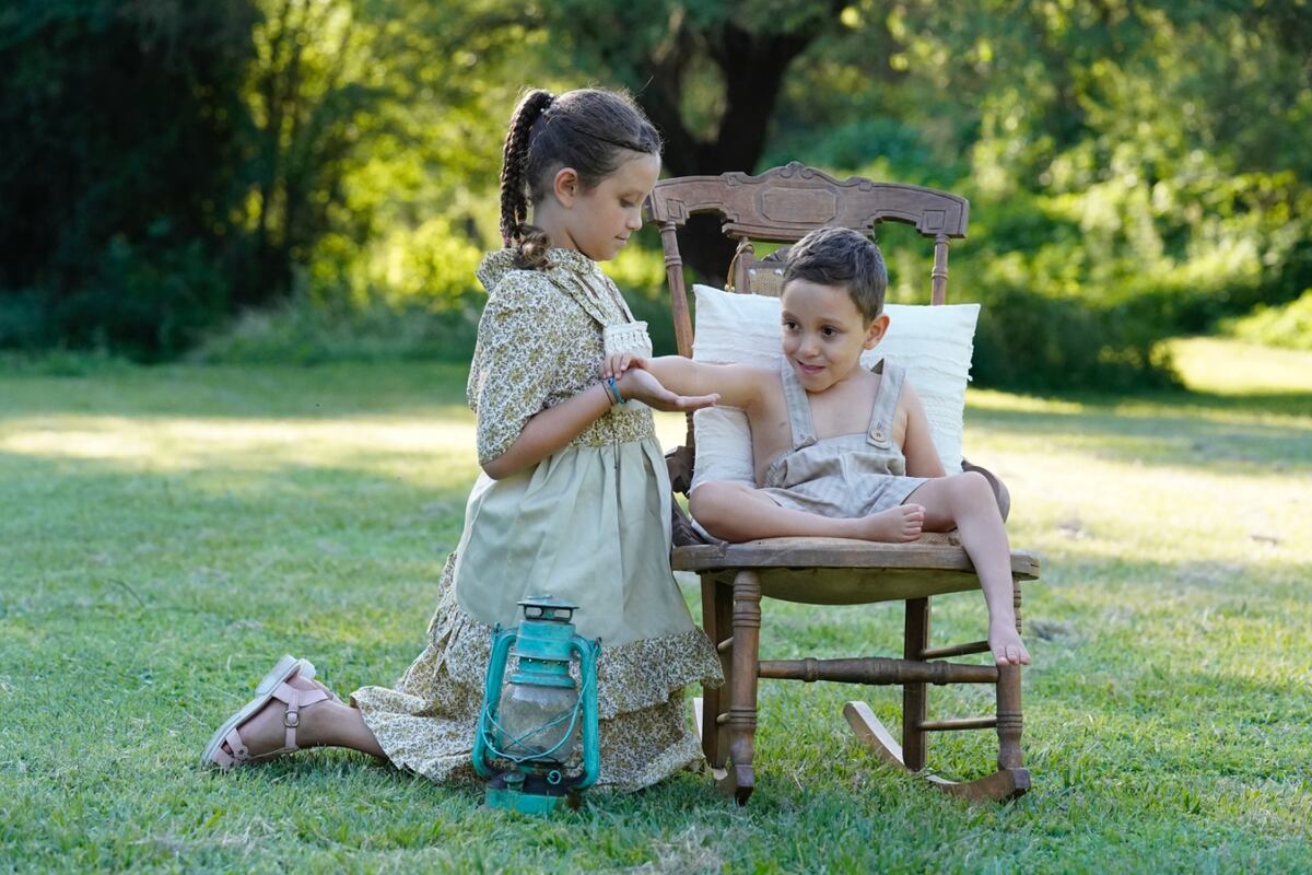 Santi con su hermana (Gentileza Adriana Fossa y Analía Ortiz)