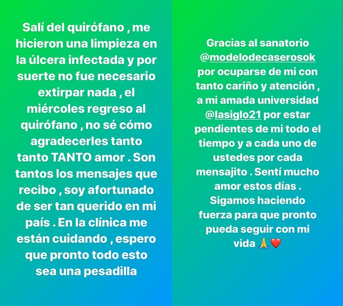 El mediático contó cómo atravesó la intervención en la que su pie izquierdo corría riesgo. (Instagram @franmarianocoach).