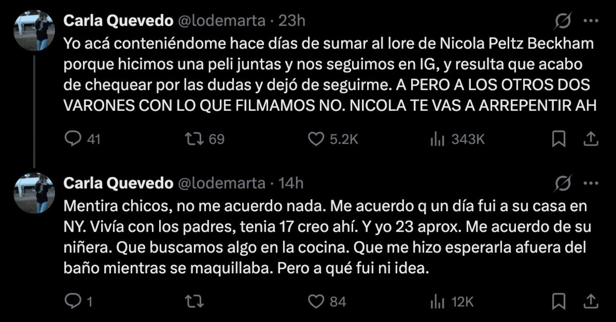 Carla Quevedo compartió chisme sobre el momento en el que trabajó junto a Nicola Peltz. (Foto: Captura de pantalla)