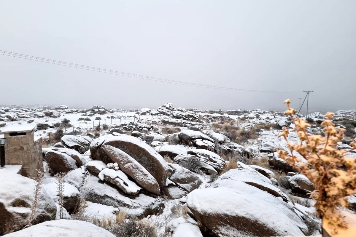 NIeve en el parador Giulio Cesare. (Gentileza @AmoCba)